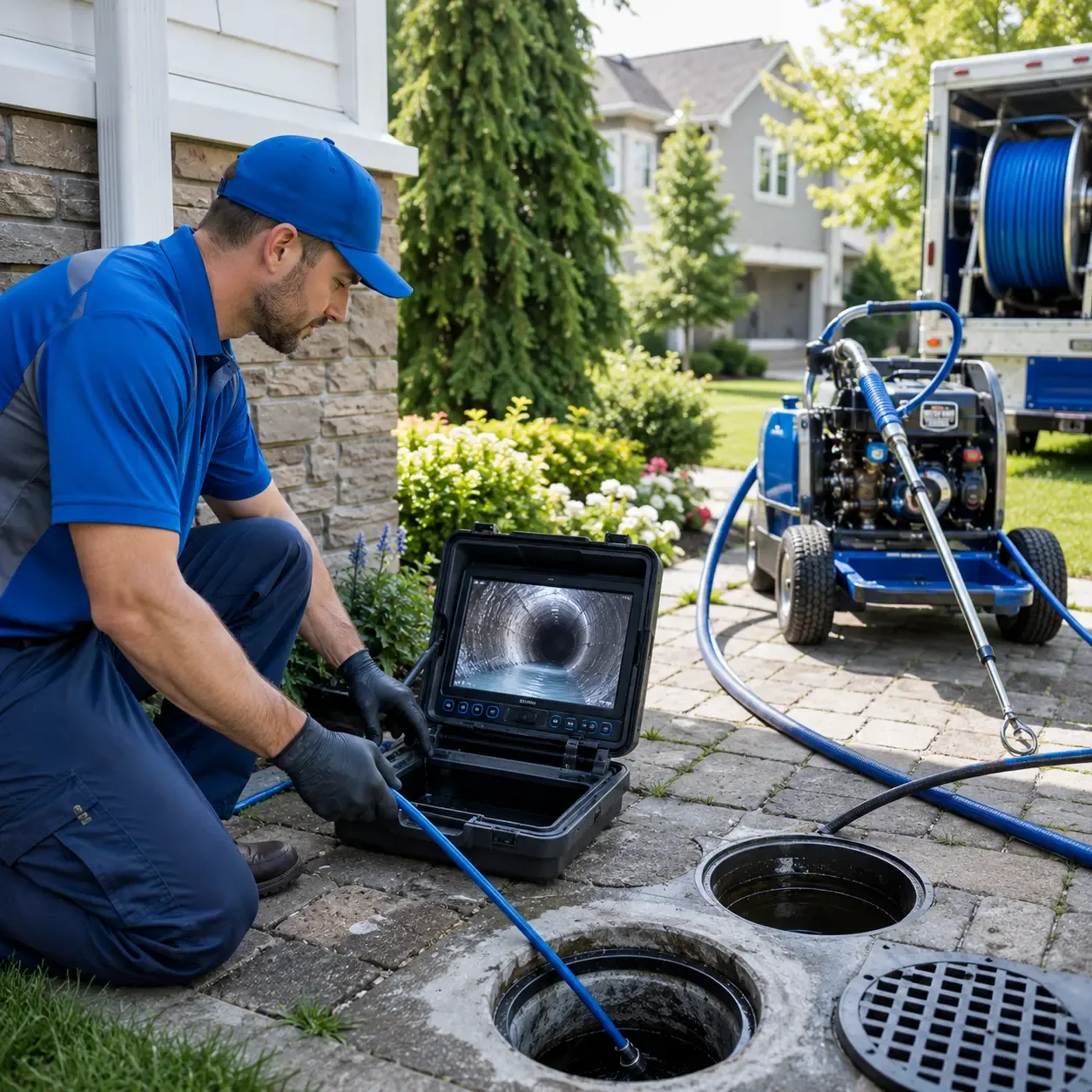 Outdoor drain cleaning professionals serving Bass Harbor, ME